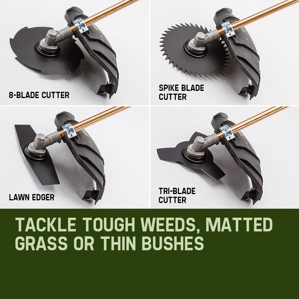 BAUMR-AG 65cc 9in1 Long Reach Garden Multi-tool, Pole Saw, Hedge & Line Trimmer, Brush Cutter, 12" Tree V219-PLTL91BMRA9C2