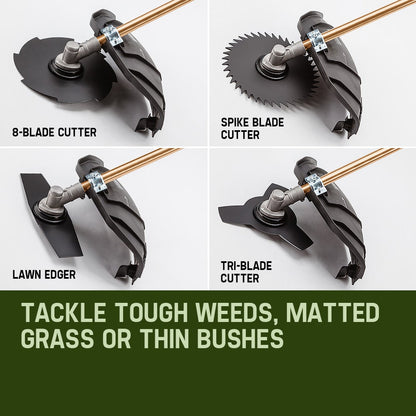 BAUMR-AG 65cc 9in1 Long Reach Garden Multi-tool, Pole Saw, Hedge & Line Trimmer, Brush Cutter, 12" Tree V219-PLTL91BMRA9C2