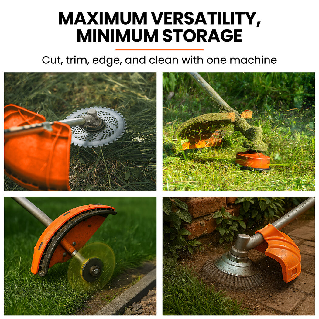 MTM 62cc 7in1 Brush Cutter Garden Multi-Tool , Pole Hedge & Line Trimmer, Bullhorn Handle, 12" Tree Trimming V219-PLTM71MTMA7C0