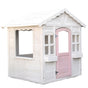 ROVO KIDS Cubby House, Wooden Outdoor DIY Timber Cottage Style Playhouse, for Children V219-PLYCBHRV1WTA