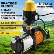 Protege Multi Stage Water Pump High Pressure Rain Tank Garden Farm House V219-PMPELEPROA5S1