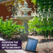 PROTEGE 3 Tier Solar Powered Water Feature Fountain Bird Bath - Light Grey V219-PMPFPKPROA3TL