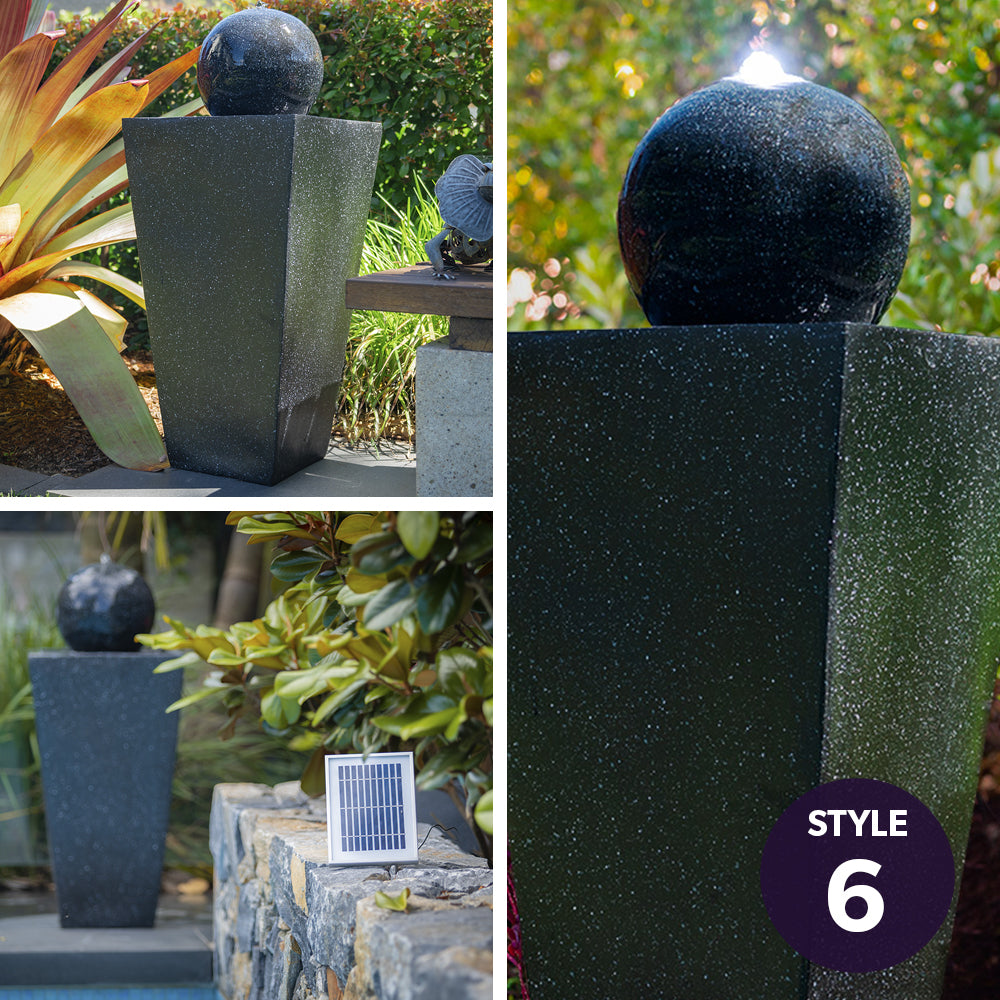 PROTEGE 3 Tier Solar Powered Water Feature Fountain Bird Bath - Light Grey V219-PMPFPKPROA3TL
