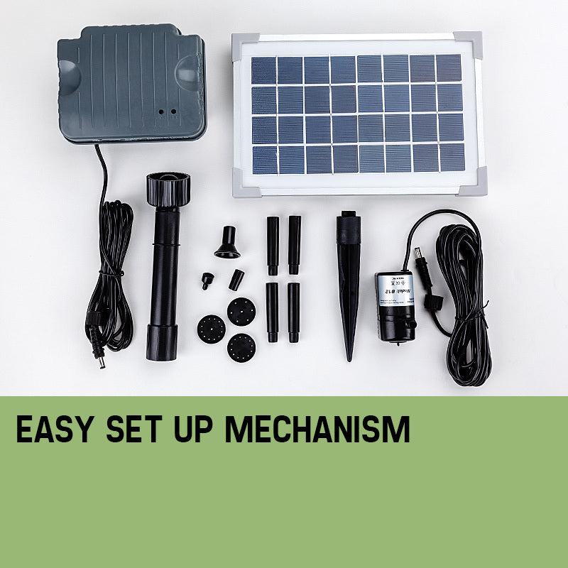 Protege 25W Solar Powered Fountain Submersible Water Pump with Battery Pond Kit Garden V219-PMPFPKPROAB12
