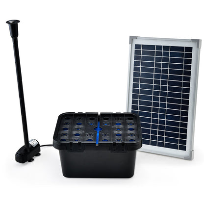 PROTEGE 20W Solar Fountain Pump Garden Water Pool Pond Kit with Eco Filter Box V219-PMPFPKPROAF30