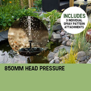 PROTEGE 5W Solar Powered Fountain Submersible Water Pump Panel Kit Garden Pond V219-PMPFPKPROAN03