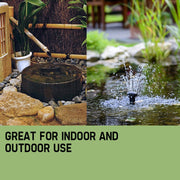 PROTEGE 5W Solar Powered Fountain Submersible Water Pump Panel Kit Garden Pond V219-PMPFPKPROAN03