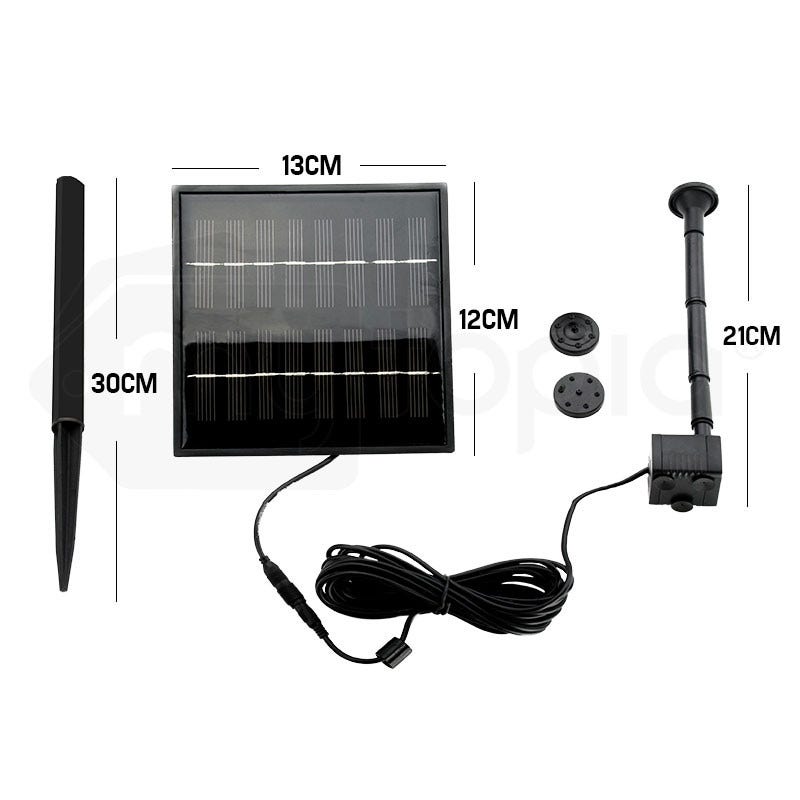 PROTEGE 5W Solar Powered Fountain Submersible Water Pump Panel Kit Garden Pond V219-PMPFPKPROAN03