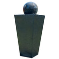 PROTEGE Contemporary Solar Powered Water Feature Fountain with LED Lights - Dark Grey V219-PMPFPKPROAS1B