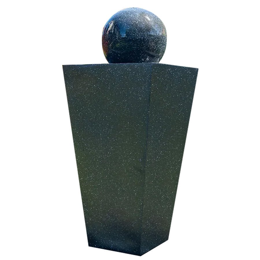 PROTEGE Contemporary Solar Powered Water Feature Fountain with LED Lights - Dark Grey V219-PMPFPKPROAS1B