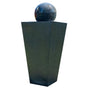 PROTEGE Contemporary Solar Powered Water Feature Fountain with LED Lights - Dark Grey V219-PMPFPKPROAS1B