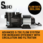 2000W Swimming Pool Spa Water Pump Electric Self Priming Filter 33,600L/H V219-PMPPNSPROA2C0