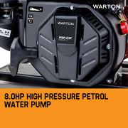 WARTON 8HP 1.5 1 Petrol High Pressure Water Transfer Pump Fire Irrigation V219-PMPPTLPROA15P