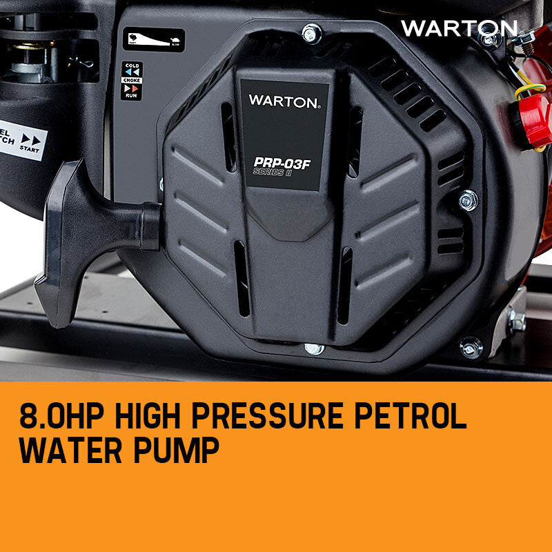 WARTON 8HP 1.5 1 Petrol High Pressure Water Transfer Pump Fire Irrigation V219-PMPPTLPROA15P