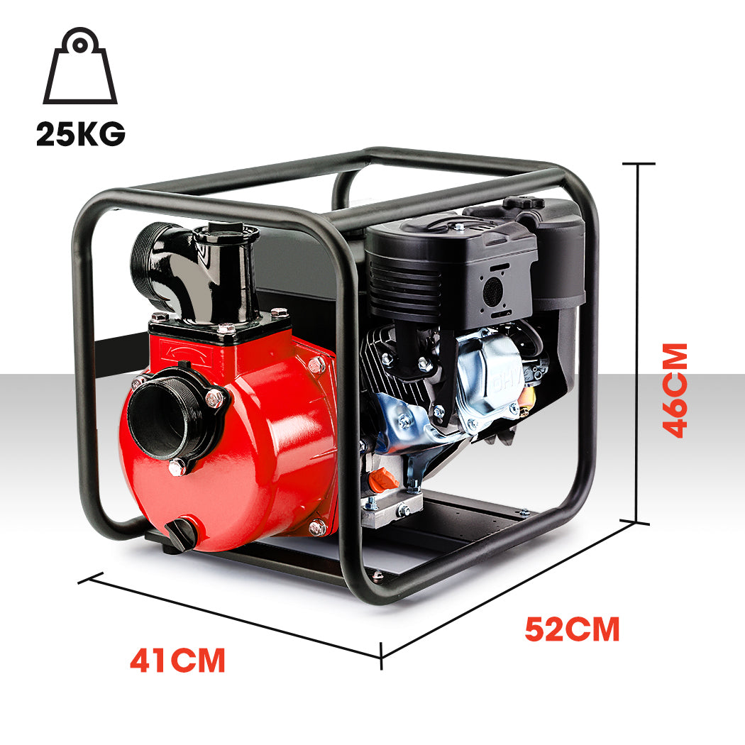 Warton 8HP 3 Petrol Water Transfer Pump High Pressure Fire Fighting Irrigation V219-PMPPTLPROB03F