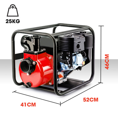 Warton 8HP 3 Petrol Water Transfer Pump High Pressure Fire Fighting Irrigation V219-PMPPTLPROB03F