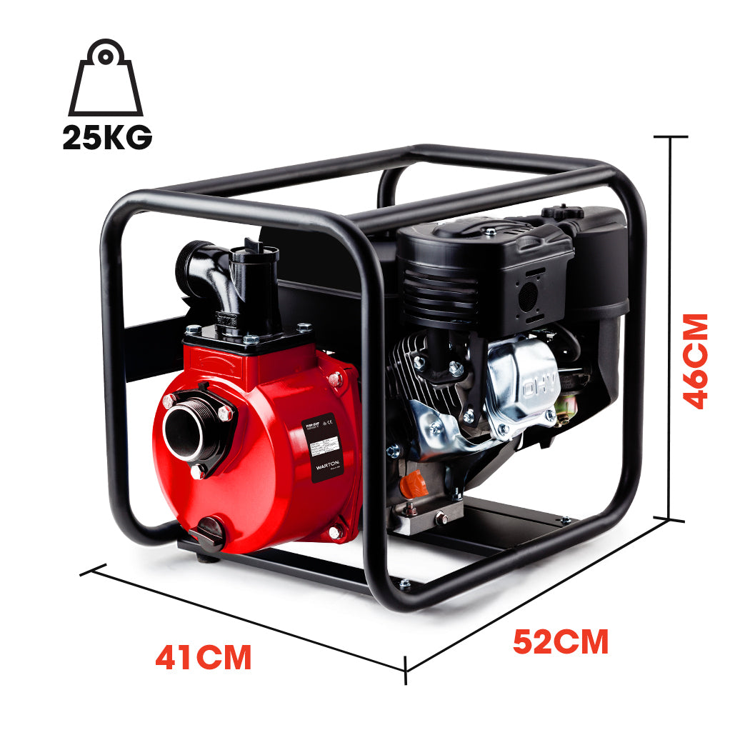 WARTON 2" 8HP Petrol High Flow Water Transfer Pump Irrigation Volume Inch V219-PMPPTLPROC02F