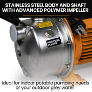 PROTEGE 2350W Automatic High Pressure Water Jet Pump, with Auto Digital Controller, for Rainwater Tank, Grey V219-PMPPWCPROB4C0
