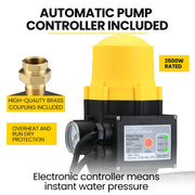 PROTEGE 2350W Automatic High Pressure Water Jet Pump, with Auto Digital Controller, for Rainwater Tank, Grey V219-PMPPWCPROB4C0