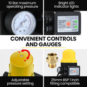 PROTEGE 2350W Automatic High Pressure Water Jet Pump, with Auto Digital Controller, for Rainwater Tank, Grey V219-PMPPWCPROB4C0