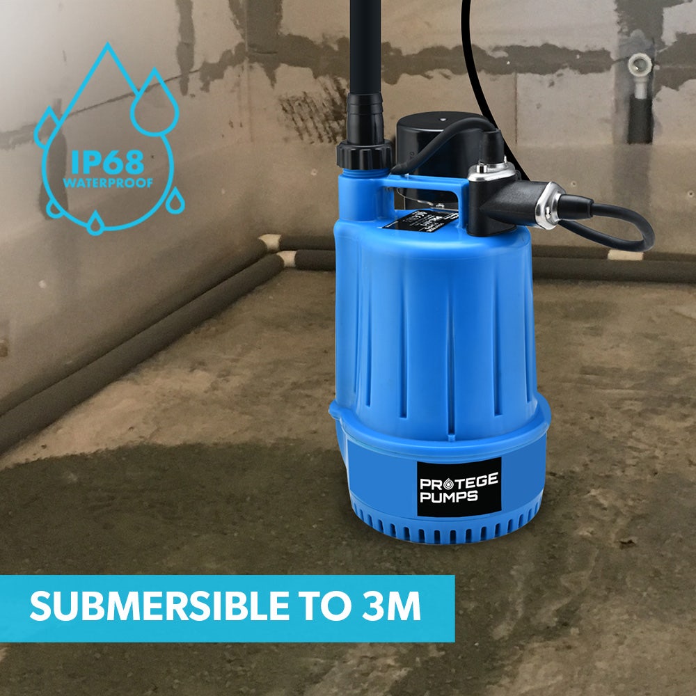 PROTEGE Tight Access Clean/Grey Water Submersible Sump Pump, Vertical Float Switch V219-PMPWTPPTCG1A