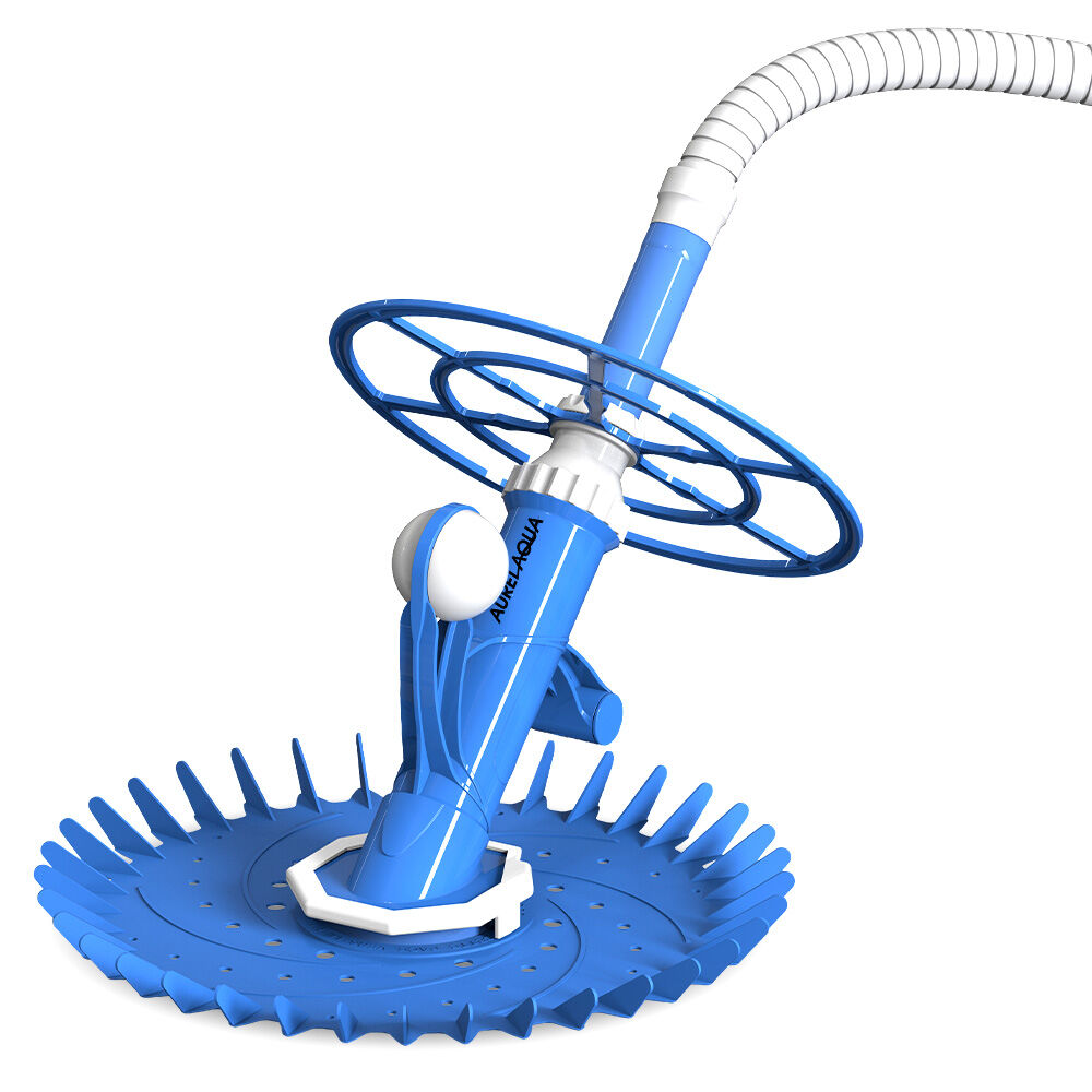 AURELAQUA Automatic Pool Cleaner, Flow-valve Suction Tech for Floors, Walls & Waterline V219-POLCLNAR5BLB