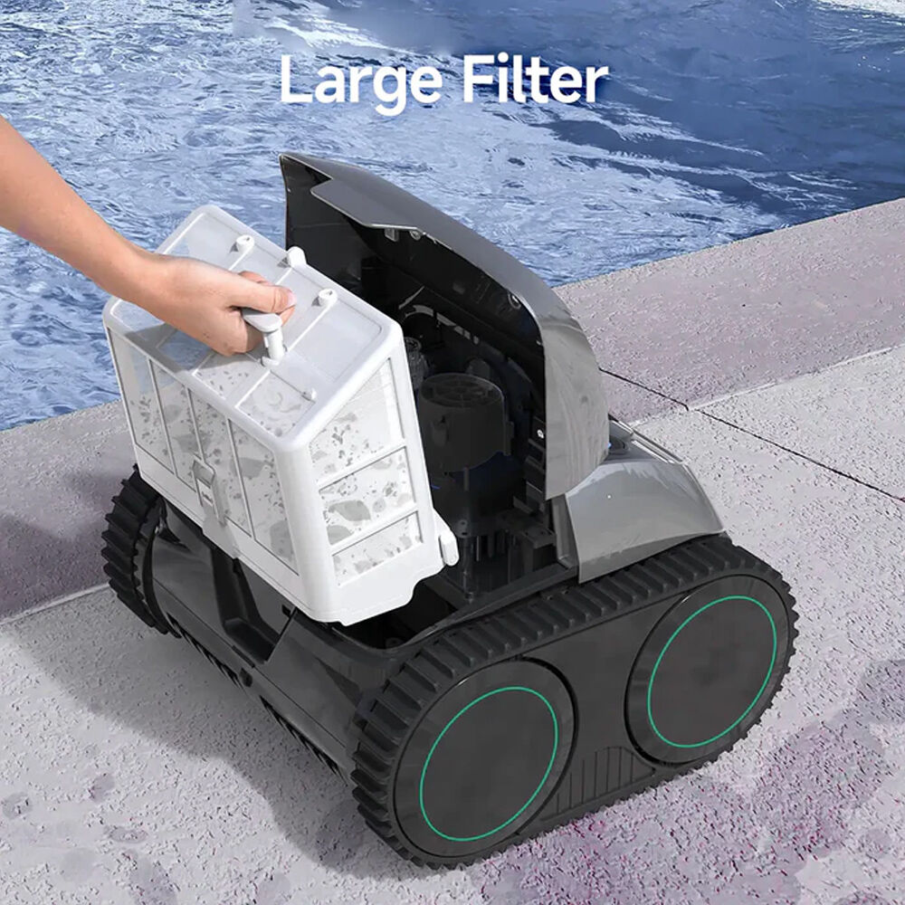 WYBOT C1 Cordless Robotic Pool Cleaner, with APP Control, Auto Vacuum Robot, Wall & Waterline Cleaning, Above V219-POLCLNWY1CLB