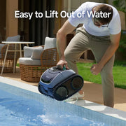 WYBOT C1 Cordless Robotic Pool Cleaner, with APP Control, Auto Vacuum Robot, Wall & Waterline Cleaning, Above V219-POLCLNWY1CLB