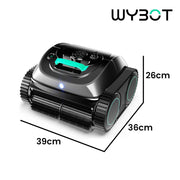 WYBOT C1 Cordless Robotic Pool Cleaner, with APP Control, Auto Vacuum Robot, Wall & Waterline Cleaning, Above V219-POLCLNWY1CLB