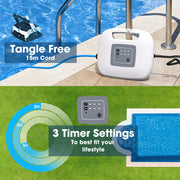 WYBOT Grampus 800 Robotic Pool Cleaner, Automatic Vacuum with Quick Clean, Wall Climbing Capability, Powerful V219-POLCLNWY8CCA