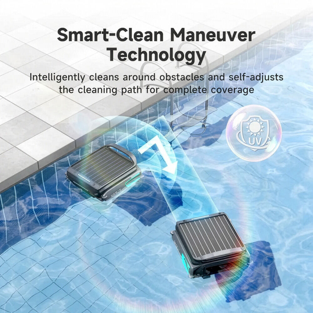 WYBOT F1 Solar Robotic Pool Skimmer, Large 7L Basket, APP Control and Customisable Route, Automatic Cleaner V219-POLSKMWYF1LA