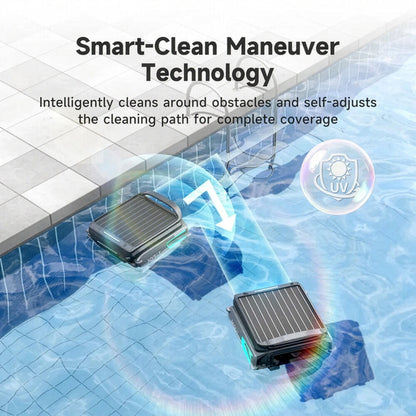 WYBOT F1 Solar Robotic Pool Skimmer, Large 7L Basket, APP Control and Customisable Route, Automatic Cleaner V219-POLSKMWYF1LA