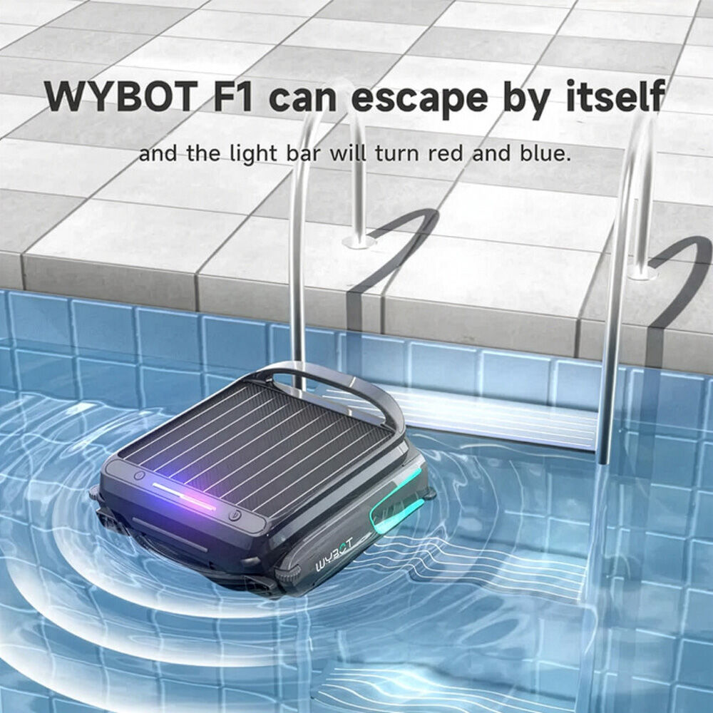 WYBOT F1 Solar Robotic Pool Skimmer, Large 7L Basket, APP Control and Customisable Route, Automatic Cleaner V219-POLSKMWYF1LA