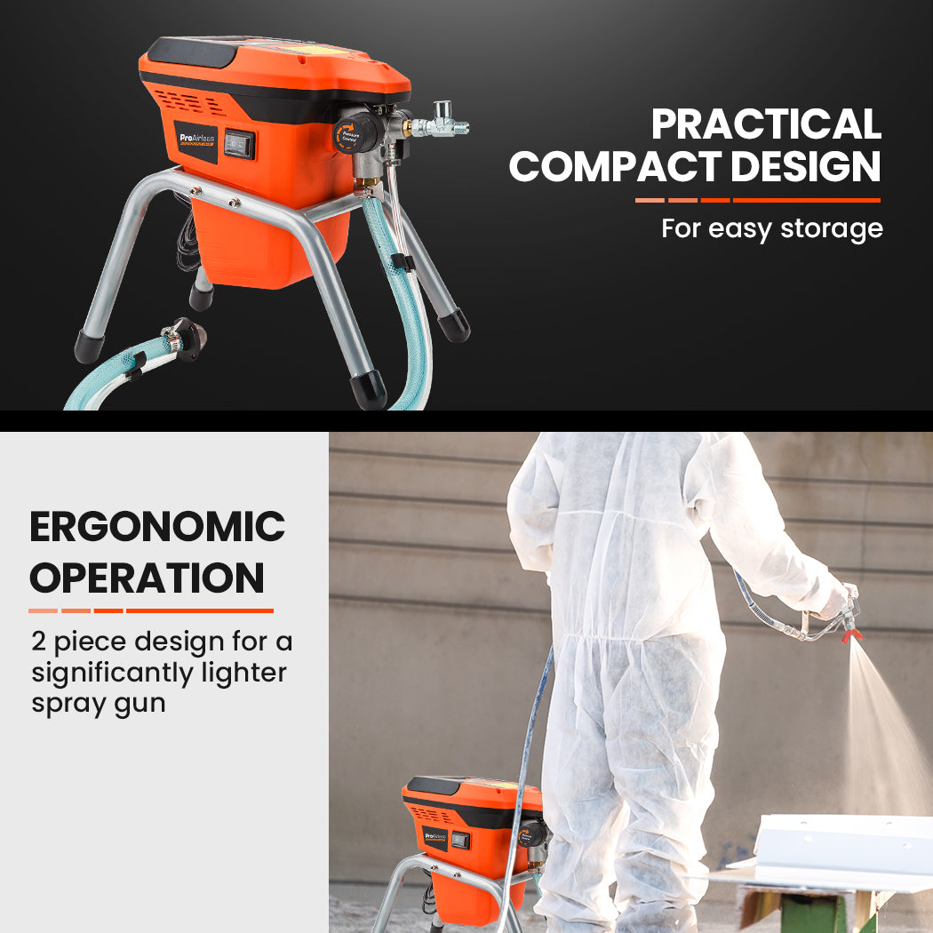 Unimac 740W Electric Airless Paint Sprayer Portable High Pressure Station Spray Gun V219-PPTSPYUMCB1KF