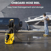 JET-USA RX550 Electric High Pressure Washer 3500PSI, 5 Nozzles, Spin & Wheel Brush, Deck Cleaner, Turbo Head, V219-PRSWSH-ELEC-3200WF