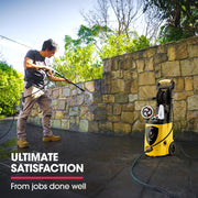 JET-USA RX550 Electric High Pressure Washer 3500PSI, 5 Nozzles, Spin & Wheel Brush, Deck Cleaner, Turbo Head, V219-PRSWSH-ELEC-3200WF