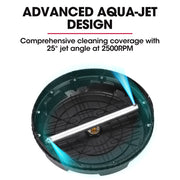 Jet-USA 15" Nylon Pressure Washer Surface Cleaner, 1/4" Fitting, For Concrete Driveway Patio Floor V219-PRWCLNJT15PA