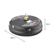 Jet-USA 15" Nylon Pressure Washer Surface Cleaner, 1/4" Fitting, For Concrete Driveway Patio Floor V219-PRWCLNJT15PA
