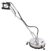 Jet-USA 18" Stainless Steel Pressure Washer Surface Cleaner with Yoke Handlebar, 3/8" Fitting, For Concrete V219-PRWCLNJT18SA