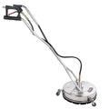 Jet-USA 21" Stainless Steel Pressure Washer Surface Cleaner with Yoke Handlebar, 3/8" Fitting, For Concrete V219-PRWCLNJT21SA
