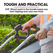 Jet-USA 21" Stainless Steel Pressure Washer Surface Cleaner with Yoke Handlebar, 3/8" Fitting, For Concrete V219-PRWCLNJT21SA