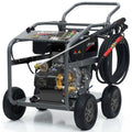 JET-USA Commercial Diesel High-Pressure Washer Cleaner, Electric Start 10hp 418cc, 15m Steel Braided Hose, V219-PRWDSLJT800A