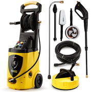 Jet-USA RX550 Electric High Pressure Washer 3500PSI Ultimate Pack, 5 Nozzles, Spin & Wheel Brush, Deck V219-PRWELC550USAACAB