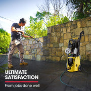 Jet-USA RX550 Electric High Pressure Washer 3500PSI Ultimate Pack, 5 Nozzles, Spin & Wheel Brush, Deck V219-PRWELC550USAACAB