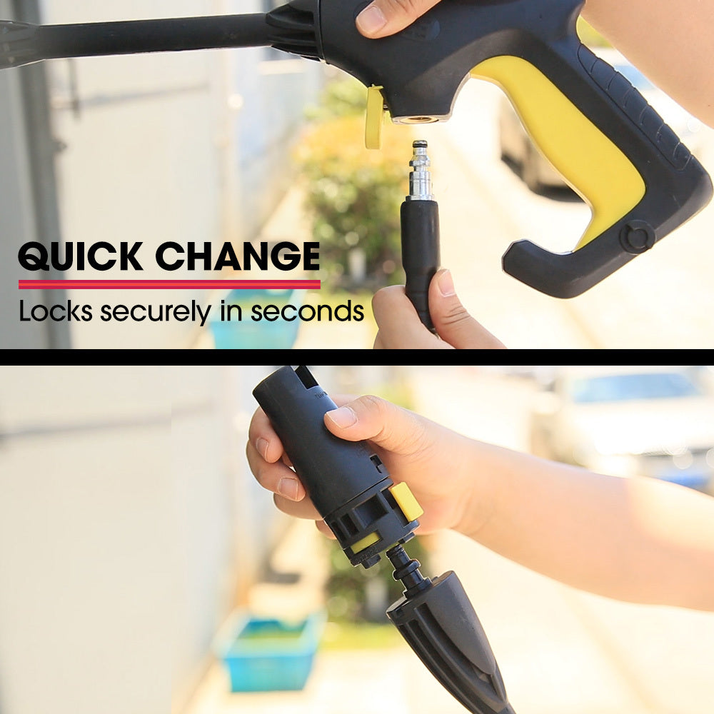 JET-USA RX530 Electric High Pressure Washer, 2400PSI 3 Nozzles, Brush Head Cleaner, Detergent Bottle V219-PRWELEJT30SA