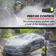 JET-USA RX540s Electric High Pressure Washer, 2900PSI 2 Nozzles, Brush Head, Deck Cleaner, Detergent Bottle V219-PRWELEJT40HA