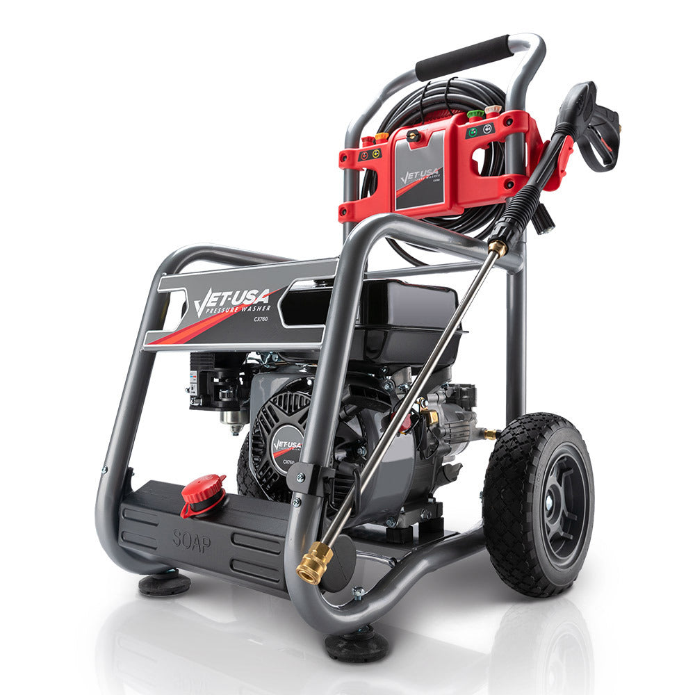 JET-USA 4800PSI Petrol Powered High Pressure Washer, - CX760 V219-PRWPTLJETA760
