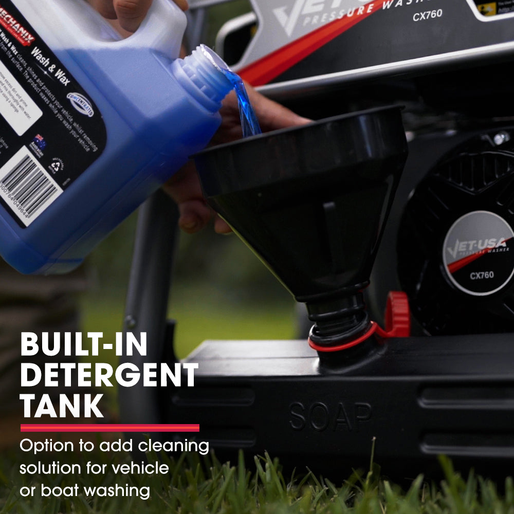 JET-USA 4800PSI Petrol Powered High Pressure Washer, - CX760 V219-PRWPTLJETA760