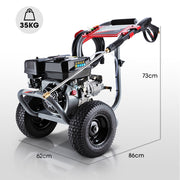 Jet-USA 7HP 4800PSI Petrol High Pressure Washer 4-Stroke Engine Gun Water Cleaner Gurney 9M Hose V219-PRWPTLJETA770
