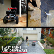 Jet-USA 7HP 4800PSI Petrol High Pressure Washer 4-Stroke Engine Gun Water Cleaner Gurney 9M Hose V219-PRWPTLJETA770